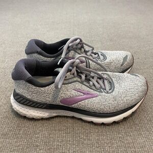 Brooks Adrenaline GTS 20 Running Shoes Womens Size 7 Gray Cushioned 1202961B030